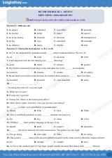 Đề thi học kì 1 Tiếng Anh 6 Right on! - Đề số 5